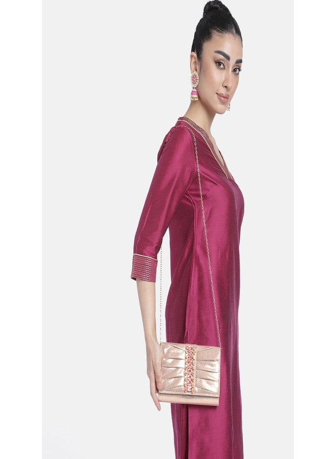 Peora Clutch Purses for Women Wedding Handmade Evening Handbags Party Bridal Clutch (C53C), Multicolour - Image 3